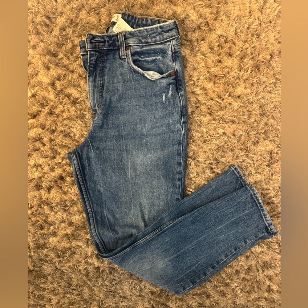 Abercrombie & Fitch Straight Leg Blue Jeans